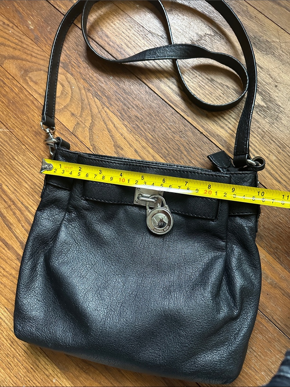 Michael Kors Black Leather Crossbody Bag - Picture 4 of 10